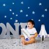 ArtCreativity Space Shuttle Inflates, Set of 2, 14 Inch Long, Outer Space Themed Party Decorations & Pretend Play Toys for Kids 3+(Small)