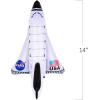 ArtCreativity Space Shuttle Inflates, Set of 2, 14 Inch Long, Outer Space Themed Party Decorations & Pretend Play Toys for Kids 3+(Small)