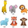 ArtCreativity Vinyl Zoo Animals Toys (Pack of 12) – Assorted Squeezable Toys Safari Animals Figures – Safari Birthday Party Favors for Kids, Jungle Figures for Fun Bath & Play Time