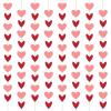 ArtCreativity 80 Heart Garland – Hanging Valentine’s Decorations with Red & Pink Hearts, Valentine’s Banner, 8 Strings, 6.5 ft Each, Perfect Valentine’s Garland for Parties & Events