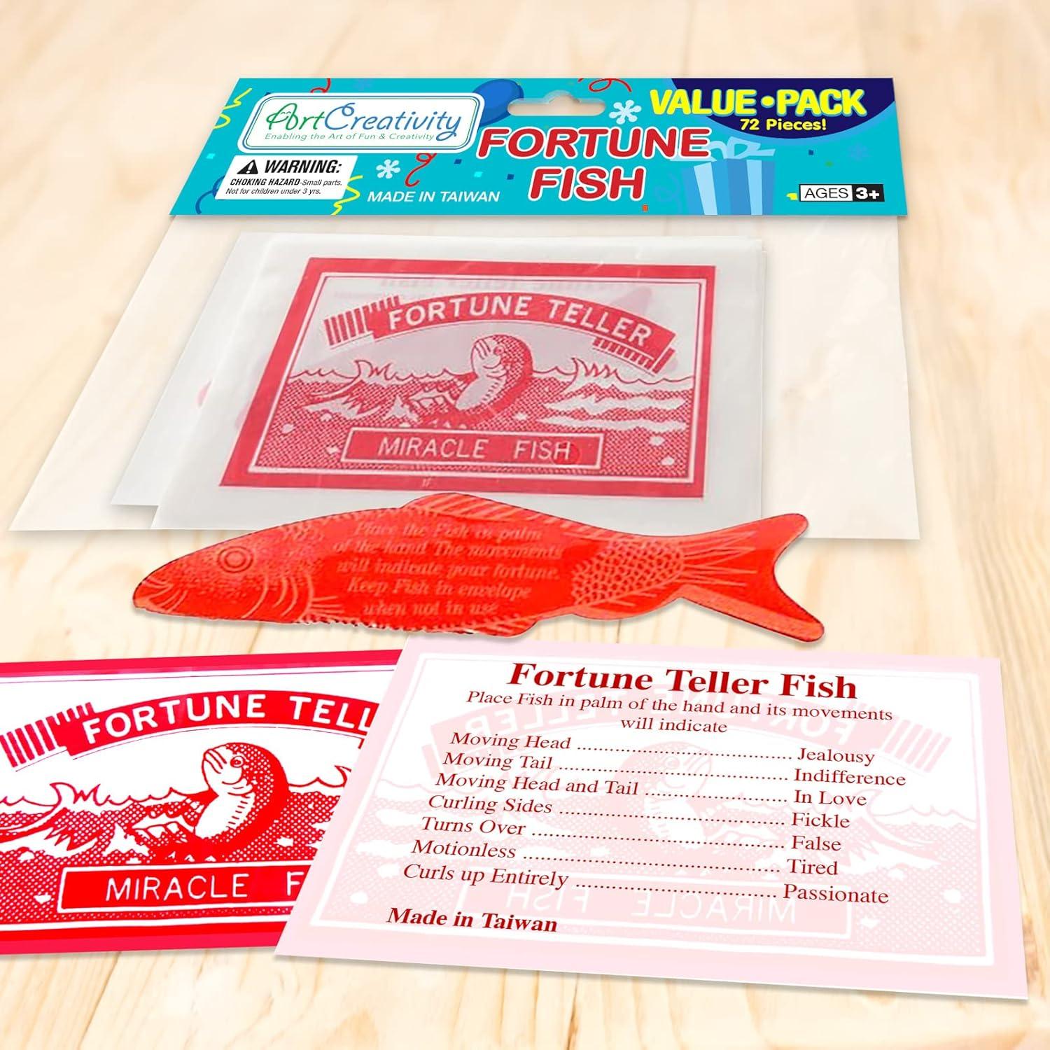 image:imageArtCreativity Large 35 Inch Mood Fortune Teller Fish Set of 72 Cool Novelty Toy for Kids and Adults Fun Science Learning Aid Christmas Party Cracker Toy Gift Exchange amp Birthday Party Favor
