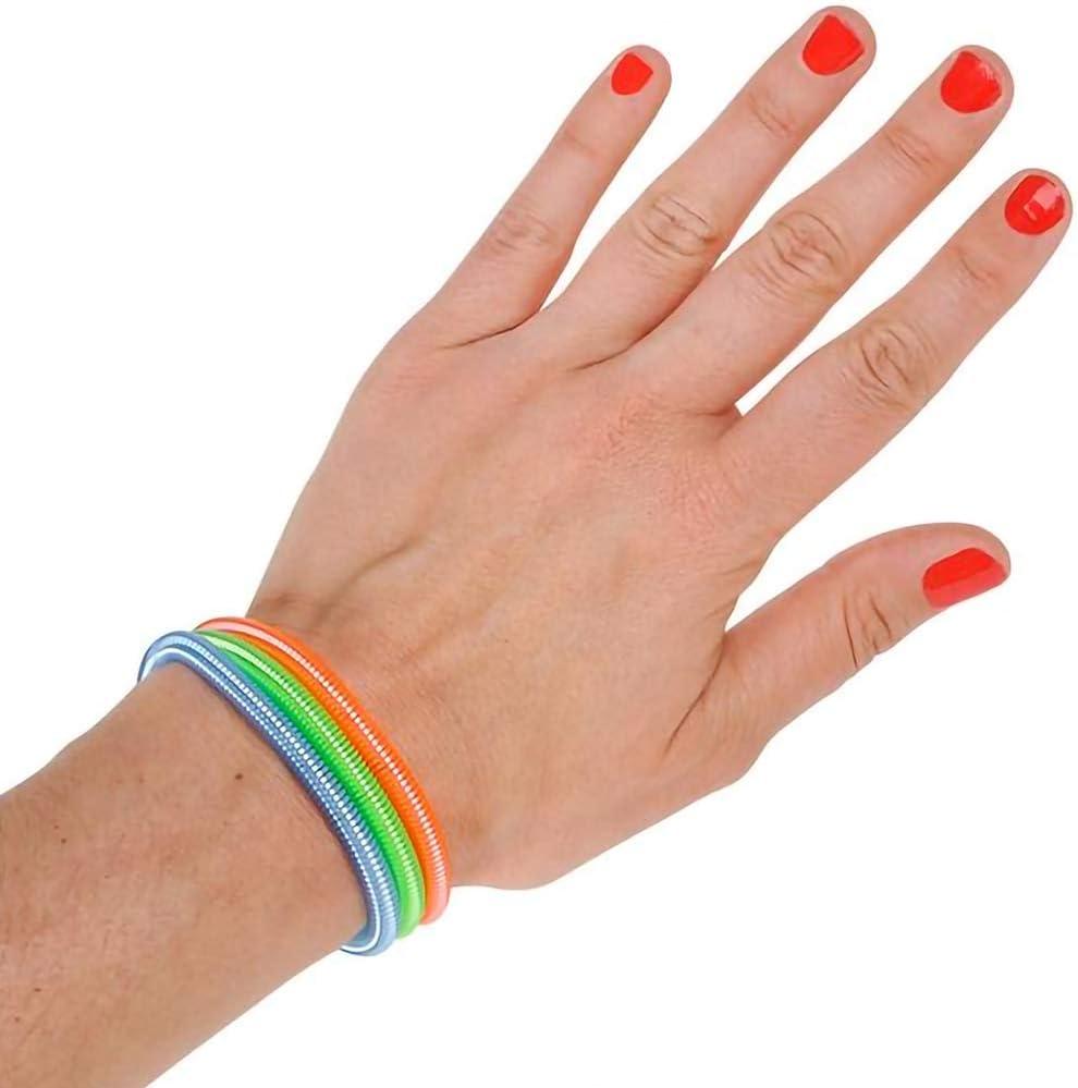 image:imageArtCreativity Spring Bracelets  Pack of 12 Elastic Plastic Wristbands in Assorted Neon Colors  Fun Party Favor Carnival Prize  Amazing Gift for kids adults