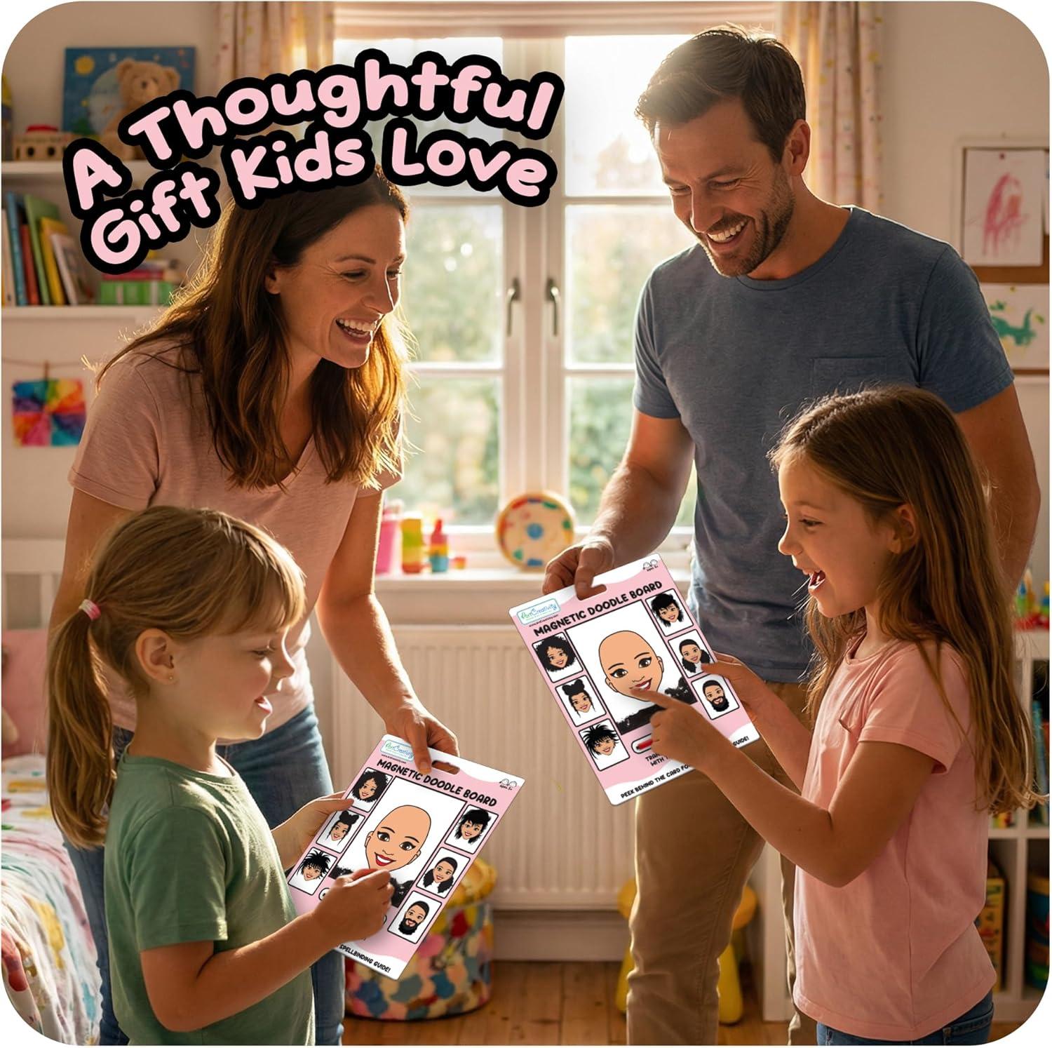 image:imageArtCreativity Women Magnetic Drawing Face 2 Pack Vintage Retro Toys Travel Toys for Kids Magnet Drawing Doodle Board for Kids Magnetic Toys Game Travel Essentials Games for Ages 3