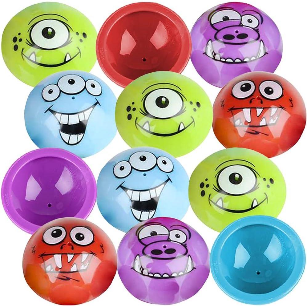image:imageArtCreativity Monster Poppers Set of 12 PopUp Half Ball Toys in Assorted Colors and Designs Old School Retro 90s Toys for Kids Birthday Party Favors Goodie Bag Fillers for Boys and Girls