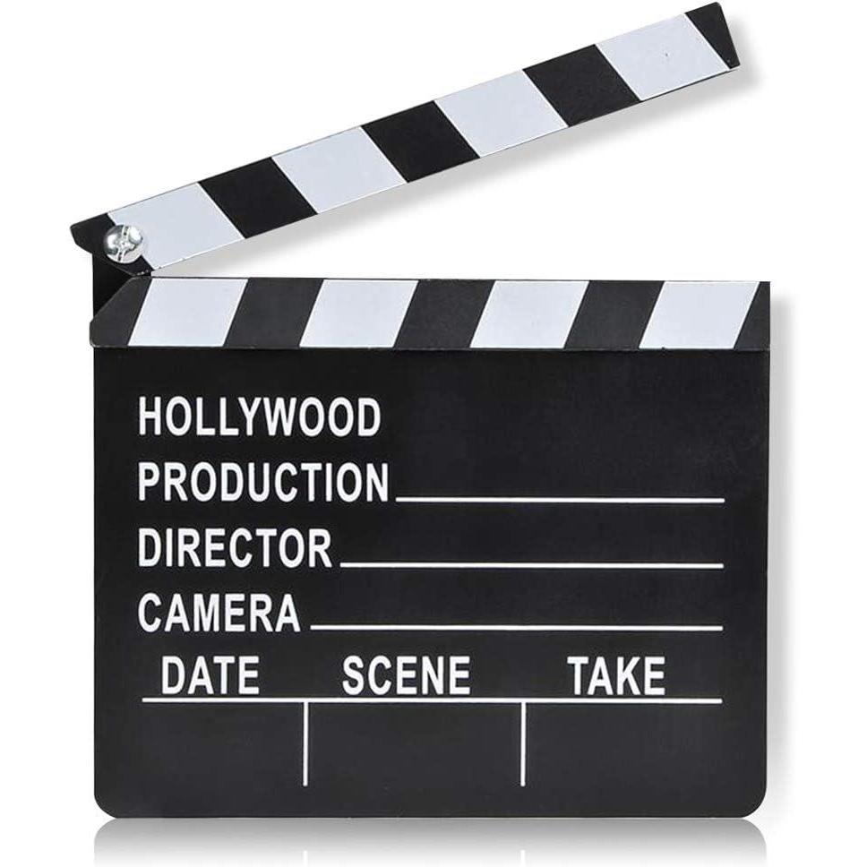 image:imageArtCreativity Movie Clapboard Hollywood Movie Theme Party Decorations Academy Awards Party Supplies and Film Dcor Slate Clapperboard Prop for Stage Plays Fun Photo Booth Prop