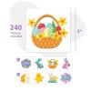 ArtCreativity 240 Pcs Easter Individual Temporary Tattoos for Kids – Pack of 240, 2 Inch Tattoos in 8 Festive Designs – Easter Basket Stuffers and Egg Fillers for Kids