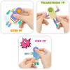 ArtCreativity 3 in 1 Robot Fidget Spinner Pop It Toys (Set of 12), Bulk Transformer Fidget Toys for Sensory Play, Work as Pop It Robot Tactile Toys for Kids 4 5 6 7 8(Small (Pack of 2))