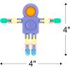 ArtCreativity 3 in 1 Robot Fidget Spinner Pop It Toys (Set of 12), Bulk Transformer Fidget Toys for Sensory Play, Work as Pop It Robot Tactile Toys for Kids 4 5 6 7 8(Small (Pack of 2))