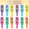 ArtCreativity Cymbals Tambourine for Kids, Pack of 12 Handheld Music Toys, Colorful Rattle Toddler Musical Instruments, Fun Cymbal Noise Makers Party Favors Supplies Goodie Bag Fillers for Children