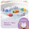 ArtCreativity Easter Basket Stuffers for Toddlers, Mold Free Bath Toys, 6 Pack, No Hole Easter Bath Toys, Soft Squeezable Bathtub Toys for Baby & Toddler, Great Easter Gifts for Kids 6 Month+