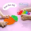 ArtCreativity Easter Pop Its – 4 Pack of Easter Popper Toys – Easter Fidget Sensory Toys for Toddlers – Kids Basket Stuffers with Colorful Egg, Carrot, and 2 Bunny Rabbits – Cute Easter Gifts
