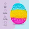 ArtCreativity Easter Pop Its – 4 Pack of Easter Popper Toys – Easter Fidget Sensory Toys for Toddlers – Kids Basket Stuffers with Colorful Egg, Carrot, and 2 Bunny Rabbits – Cute Easter Gifts