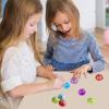 ArtCreativity Monster Poppers, Set of 12, Pop-Up Half Ball Toys in Assorted Colors and Designs, Old School Retro 90s Toys for Kids, Birthday Party Favors, Goodie Bag Fillers for Boys and Girls