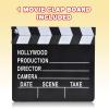 ArtCreativity Movie Clapboard, Hollywood Movie Theme Party Decorations, Academy Awards Party Supplies and Film Décor, Slate Clapperboard Prop for Stage Plays, Fun Photo Booth Prop