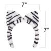 ArtCreativity Plush Tiger Ears, Set of 12, White and Orange, Hairband, Party Favors, Zoo Birthday Party Supplies, Animal Party Photo Booth Props, Tiger Costume Accessories for Kids