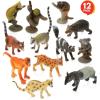 ArtCreativity Rainforest Figurines Toys Set – 12 Pack – Mini Plastic Jungle Rain Forest Figures for Kids and Toddlers – Birthday Party Favors, Giveaways, Goody Bag Fillers, for Boys and Girls