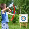 ArtCreativity Red Super Bow & Arrow Shooter Set, Includes Air-Powered Bow, Barrel, Six Soft Foam Darts, Comes in Blister Card Packaging, Sports Toy for Kids(Compact (Pack of 2))