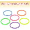 ArtCreativity Spring Bracelets – Pack of 12 Elastic Plastic Wristbands in Assorted Neon Colors – Fun Party Favor, Carnival Prize – Amazing Gift for kids, adults