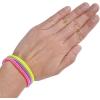 ArtCreativity Spring Bracelets – Pack of 12 Elastic Plastic Wristbands in Assorted Neon Colors – Fun Party Favor, Carnival Prize – Amazing Gift for kids, adults