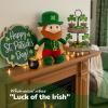 ArtCreativity St. Patrick’s Day Plush Leprechaun – 12″ Soft Stuffed Doll with Classic Green Outfit & Red Beard for St Patricks Day Decorations – Cozy Huggable Décor Toy for Gifting and Display