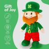 ArtCreativity St. Patrick’s Day Plush Leprechaun – 12″ Soft Stuffed Doll with Classic Green Outfit & Red Beard for St Patricks Day Decorations – Cozy Huggable Décor Toy for Gifting and Display
