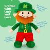 ArtCreativity St. Patrick’s Day Plush Leprechaun – 12″ Soft Stuffed Doll with Classic Green Outfit & Red Beard for St Patricks Day Decorations – Cozy Huggable Décor Toy for Gifting and Display