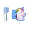 ArtCreativity Unicorn Notebook and Pen Set for Kids, Set of 12, Feather-Tipped Pen and Small Glittery Note Pad with Loop Pen Holder Per Set, Fun Stationery Party Favors, Goodie Bag Fillers, Teacher Re