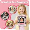 ArtCreativity Women Magnetic Drawing Face- 2 Pack – Vintage Retro Toys, Travel Toys for Kids, Magnet Drawing Doodle Board for Kids – Magnetic Toys Game, Travel Essentials Games for Ages 3+