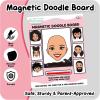 ArtCreativity Women Magnetic Drawing Face- 2 Pack – Vintage Retro Toys, Travel Toys for Kids, Magnet Drawing Doodle Board for Kids – Magnetic Toys Game, Travel Essentials Games for Ages 3+