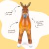 Artcreativity 38″ Inflatable Horse Party Decoration, Brown Blow Up Horse, Western Party Decorations & Rodeo Party Decorations Cowboy Theme, Easter Toy for Kids