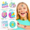 Easter Basket Stuffers for Kids, 144 Pack Easter Tattoos for Kids, Individual Temporary Tattoos Easter Themes, Fake Tattoo Stickers, Egg Fillers, Easter Treats, Easter Toys, Easter Basket Essentials