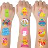 ArtCreativity 144 Pcs Glow in The Dark Easter Temporary Tattoos for Kids – 144 Pack Tattoos in 12 Festive Designs – Glow in The Dark Easter Basket Stuffers and Egg Fillers for Kids