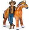 Artcreativity 38″ Inflatable Horse Party Decoration, Brown Blow Up Horse, Western Party Decorations & Rodeo Party Decorations Cowboy Theme, Easter Toy for Kids