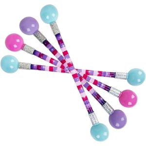 ArtCreativity Plastic 16” Inch Twirl Batons Set of 4 in Assorted Color Blue, Pink & Purple for Kids Age 3+, Great Gift for Birthday & Holiday, Party Favor, Marching Bands Sport Games and Parades