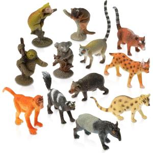 ArtCreativity Rainforest Figurines Toys Set – 12 Pack – Mini Plastic Jungle Rain Forest Figures for Kids and Toddlers – Birthday Party Favors, Giveaways, Goody Bag Fillers, for Boys and Girls