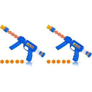 ArtCreativity Foam Ball Launcher with 8 Balls, Pump Action Shooting Toy Blaster for Kids, Outdoor Summer Fun, Fetch Toy for Dogs, Best Holiday or Birthday Gift for Boys and Girls (Pack of 2)(16 inches (Pack of 2))
