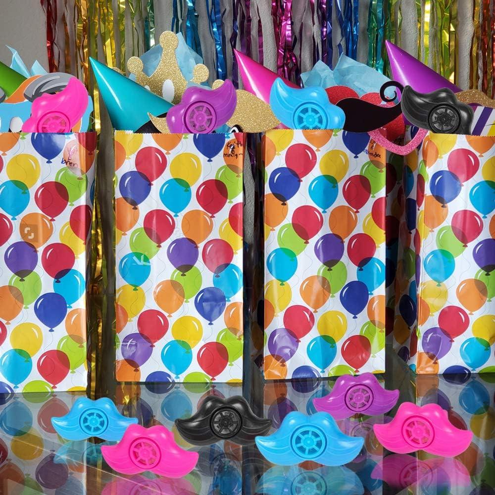 image:imageArtCreativity Mustache Lip Whistles for Kids Bulk Pack of 48 Durable Plastic Noise Maker Party Whistles Bright Assorted Colors Birthday Party Favors Goodie Bag Fillers Treasure Box Prizes