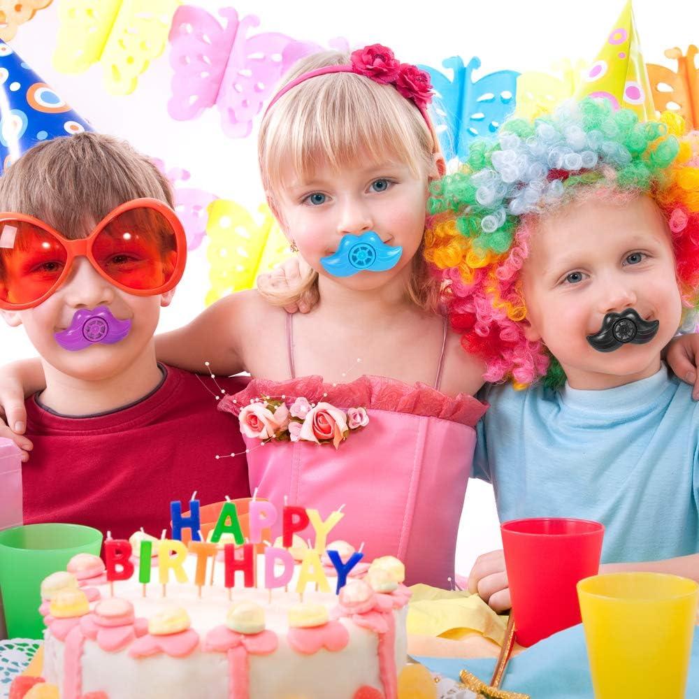 image:imageArtCreativity Mustache Lip Whistles for Kids Bulk Pack of 48 Durable Plastic Noise Maker Party Whistles Bright Assorted Colors Birthday Party Favors Goodie Bag Fillers Treasure Box Prizes