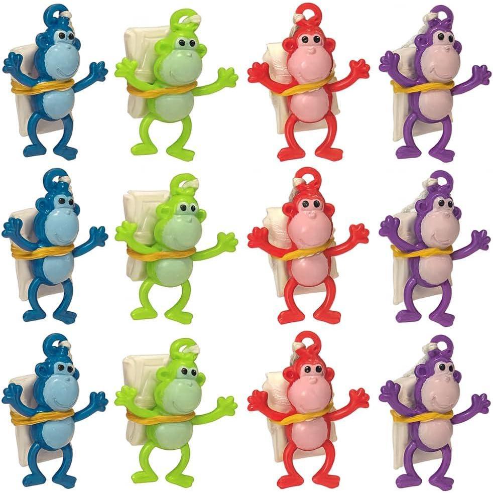 image:imageArtCreativity 12 Set 175 Mini Monkey Parachute Toys for Kids for Boys and Girls Vinyl Toys in Assorted ColorsDurable Plastic Guys Playset Fun Zoo Animal Themed Party Favors