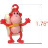 ArtCreativity 12 Set 1.75” Mini Monkey Parachute Toys for Kids for Boys and Girls, Vinyl Toys in Assorted Colors,Durable Plastic Guys Playset, Fun Zoo Animal Themed Party Favors