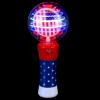 ArtCreativity 7.5 Inch Light Up Patriotic Magic Ball Wand for Kids, Batteries Included, Flashing LED Light Up Spinner Toy for Boys and Girls, 4th of July Toy for Kids, Birthday Party Favor(Small)