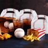 ArtCreativity Baseball Party Favors, Pack of 12 Cardboard Gift Box with Handles, Goodie Gift Bags Treat Boxes for Candy, Cookies, & Toys, Team Baseball Snack Bag, Sports Themed Birthday Bulk Supplies