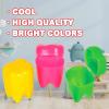 ArtCreativity Colorful Tooth Savers, Set of 72, Tooth Holders For Boys & Girls, Dentist Office Giveaways For Kids, Theme Party Supplies, Unique Goodie Bag Fillers, and Easter Egg Stuffers