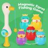 ArtCreativity Magnetic Fishing Toy – Baby Bath Game Fishing Rod with Strong Magnets Catch Floating Plastic Eggs – Waterplay Toys Set for Toddlers Boost Eye-Hand Coordination & Sensory Development