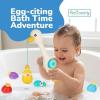 ArtCreativity Magnetic Fishing Toy – Baby Bath Game Fishing Rod with Strong Magnets Catch Floating Plastic Eggs – Waterplay Toys Set for Toddlers Boost Eye-Hand Coordination & Sensory Development