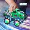 ArtCreativity Monster Truck Toys 3 Pack with Motion Activated Light up Wheels Friction Powered Push and Go Vehicles for Boys Age 3-8 Realistic 4×4 Monster Trucks for Easter Basket Birthday Gifts