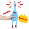 ArtCreativity Screaming Chicken Toys, Set of 4, Easter Party Favors, Hilarious Squeeze Toys in Assorted Colors, April Fools Pranks, Classic Gag Gifts for Kids and Adults, Noisemakers for Parties