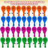 ArtCreativity Smile Face Paddle Balls, Pack of 36 Mini 4.5 Inch Plastic Paddle Ball with String, Assorted Bright Colors, Birthday Party Favors, Goodie Bag Fillers, Summer Fun Activity Toys for Kids