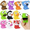 ArtCreativity 20 PCS Squeezy Animal Fidget Toys with Pop Out Eyes, Fun Squeeze Stress Relief Toys for Kids, Ideal for Goodie Bag Stuffers, Birthday Party Favors for Boys and Girls(Small)