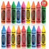 ArtCreativity 2.5 Inch Crayon Erasers for Kids – Mini Erasers Bulk Set of 36 – Durable Pencil Rubbers in Assorted Colors – School Stationery Supplies – Birthday Party Favors for Kids, Classroom Prize